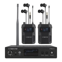 Phenyx Pro PTM-11 UHF Wireless In-Ear 50 Channels Monitor System - 2 Rec... - $178.19