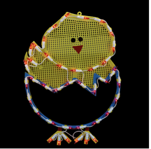 New 18 Lighted Hatching baby chick in Egg Easter Window Silhouette - £32.06 GBP