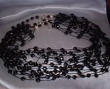 Vintage black multi strand necklace thumb155 crop