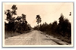 RPPC Lone Pine on the Road to Houghton Lake Michigan MI UNP Postcard R18 - £5.69 GBP