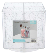 4-Compartment Glitter Beauty Spinner 4.5in x 4.6in Various Colors New - $190.06 MXN