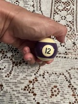 Replacement Mini Ballard Pool Ball 1.5&quot; Ball Number #12 Purple Stripe Small - $1.90