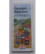 Folding Road Map Georgia Alabama Exxon 1982 - $265.72 MXN