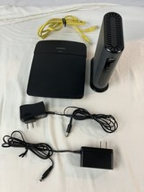 Bundle Lot Motorola cable modem mb7420 &amp; Linksys wireless router E1200 B... - $29.95