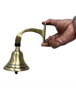 Decorative/Plain Brass Call Bells Ship Bell Nautical Bell Bracket Mounts... - £43.33 GBP