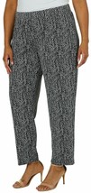 New! Womens Plus 3X Melissa Paige Abstract Black &amp; White Print Pull On Pants - £15.87 GBP
