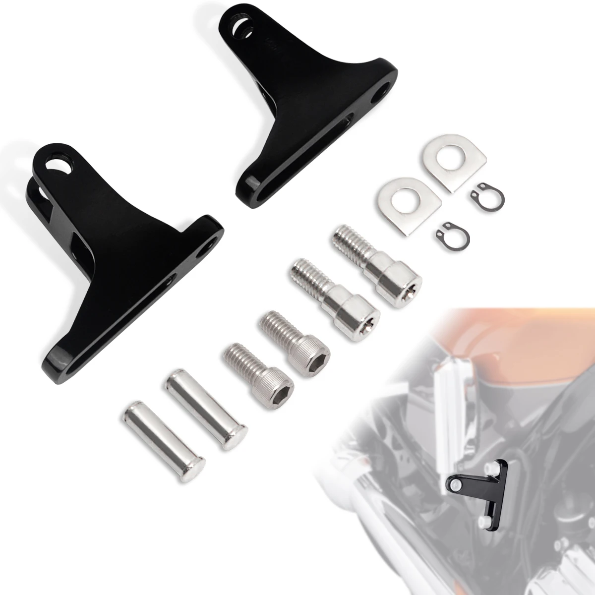 Rear Passenger Mini Footboard Mount Kit for Harley Davidson Touring 1993-2023 - £25.45 GBP+