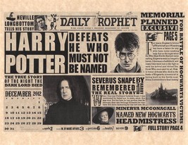 Daily Prophet Harry Potter Defeats He Who Must Not Be Named Snape Prop/Replica - £1.67 GBP