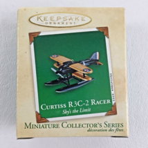 Hallmark Keepsake Miniature Ornament Sky&#39;s The Limit #3 Curtiss R3C-2 Racer 2003 - £15.78 GBP