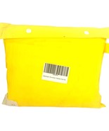 Eva Reuseable Rain Poncho Hoodie Pouch Adult Size XL Yellow - £8.69 GBP