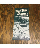 Vintage tourist attraction rainbow springs Florida brochure pamphlet mov... - $379.32 MXN