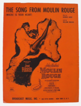 1953 THE SONG FROM MOULIN ROUGE (Where is Your Heart) Sheet Music George... - £5.32 GBP