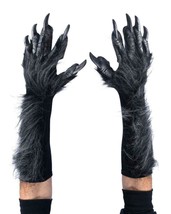 Wolf Hands Gloves Gray Grey Paws Claws Animal Halloween Accessory Costume G1030 - £36.95 GBP