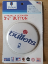 90s Washington Bullets 3 1/2 in Button Wincraft - $9.99