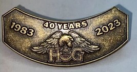 NEW Harley Owners Group HOG Pin H.O.G. Rocker Pin 2023 Vest Jacket Hat 40 YEARS - £18.62 GBP