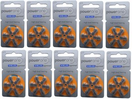 Varta PowerOne Hearing Aid Batteries Size 13-10 Packs of 6 Cells - £15.00 GBP