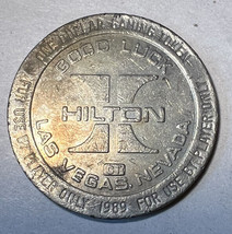 Hilton Casino Las Vegas NV $1 Casino Coin Gaming Token One Dollar 1980s - £7.57 GBP