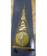 Vintage NEW ORLEANS PENNANT 25&quot;x9&quot; - $321.02 MXN
