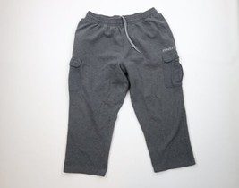 Vintage AND1 And One Mens 2XL XXL Faded Spell Out Wide Leg Cargo Sweatpants Gray - $59.35