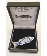 Westair - Roman Historical Jewellery - Roman Fish Enamel Brooch - £13.87 GBP