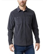 32 Degrees Mens Overshirt Blue Corduroy Pockets Long Sleeves Spread Coll... - $56.12 CAD
