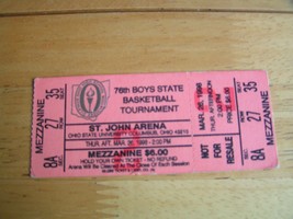 76th Boys State Basketball Tournament 3-26-1996 St. John Arena Ohio Ticket Stub - £1.56 GBP