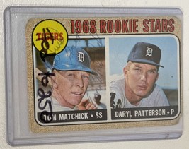Tom Matchick Signed Autographed 1968 Topps Rookie Stars Baseball Card - Detroit  - £15.93 GBP