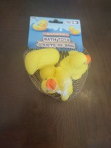 Bath time Fun 1ea Pack Of 3 Rubber Ducks-Brand New-SHIPS N 24 HOURS - £9.40 GBP
