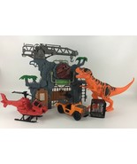Dino Valley Mega Dino Gate Playset Dinosaur Helicopter Vehicle 2016 Chap... - $54.55 CAD