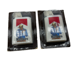 Vintage Marlboro Cigarette Marlboro Man Cowboy Sealed Lot Plastic Lighter - $24.00