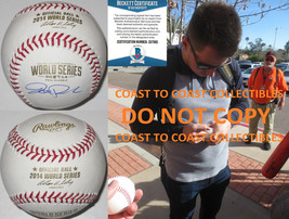 Joe Panik San Francisco Giants signed World Series baseball proof Becket... - $197.99