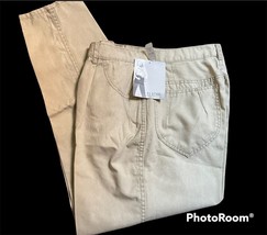 Vintage P.S. Gitano Women’s Size 16 Short 32x27 High Waist Mom Pants Kha... - $33.28 CAD