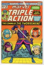 Marvel Triple Action #13 VINTAGE 1973 Reprints Avengers 19 1st Swordsman - £10.27 GBP