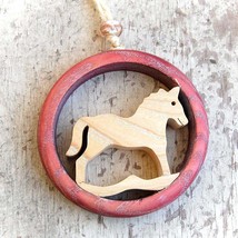 Wooden Horse Wall Decoration - $33.63