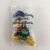Walt Disney World Donald Duck Mini Bean Plush Stuffed Toy Kelloggs Vinta... - $10.26