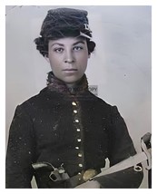 Cathay Williams Only Female Buffalo Soldier Union Civil War 8X10 Colorized Photo - £6.76 GBP