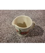 Shakers &amp; Thangs Pottery Stoneware Water Pitcher Texas Apples And Daisies - $18.00