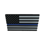 Thin Blue Line Flag Trailer Hitch Custom Cover Plug US Police 2x2 Receiver - $24.00