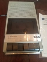 Lloyd&#39;s Model V179 Vintage Rare Shoebox Cassette Recorder W manual-RARE-... - $117.69