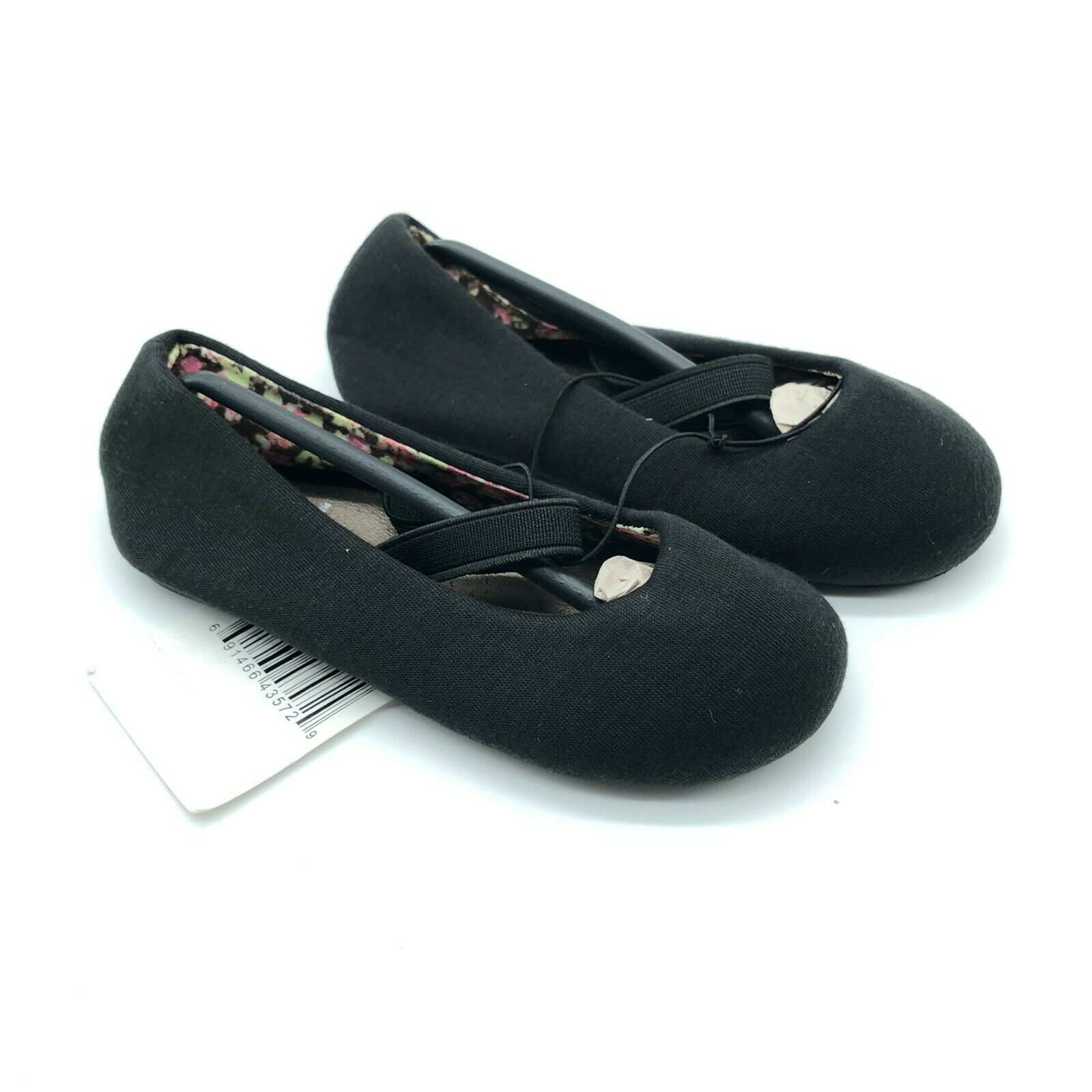 Simply Petals Toddler Girls Ballet Flats Mary Jane Faux Suede Black Size 5 - $9.74