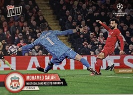 2023 Topps NOW Champions League Soccer Mohamed Sohlah Club Record #082 Liverpool - £6.74 GBP