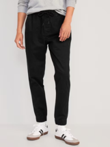 Old Navy Built-In Flex Modern Jogger Pants Mens L Tall Black Elastic Wai... - £14.63 GBP