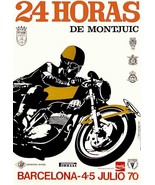 1970 24 Hours Of Montjuic Motorcycle Race - Barcelona Spain - Promotiona... - £26.37 GBP