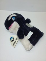 Sea World Shamu Killer Whale Plush Hand Puppet  Vtg Stuffed Animal Collectible - £10.13 GBP
