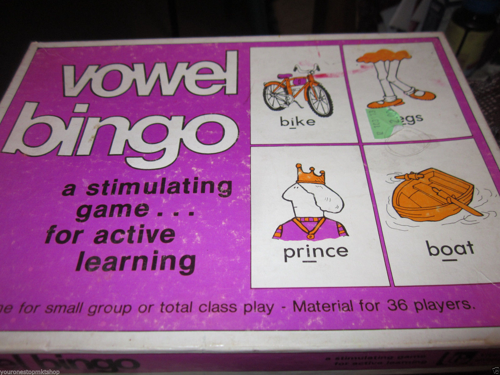 Vintage Trend Enterprises vowel bingo game Homeschool Home Education Learning - $12.86