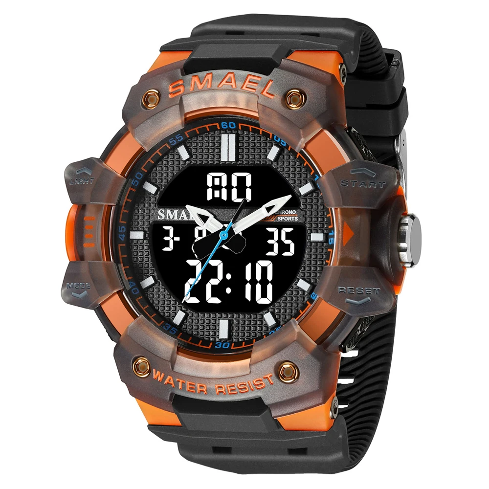 SMAEL Watch for Man Waterproof  Dual Display Digital Wristwatch School Student S - £95.42 GBP