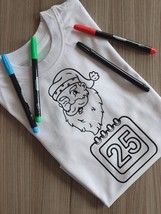 Personalise Christmas themed colour your own T-shirt - £7.41 GBP