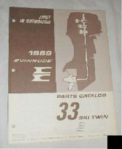 1969 Evinrude Parts List Catalog 33 HP Ski Twin - $12.88