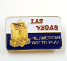 Las Vegas Nevada Slot Machine 777 The American Way To Play Enamel Pin Souvenir - £7.46 GBP