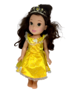 My First Princess Belle Beauty Beast Disney Doll 14&quot; Yellow Dress Hair T... - £15.46 GBP